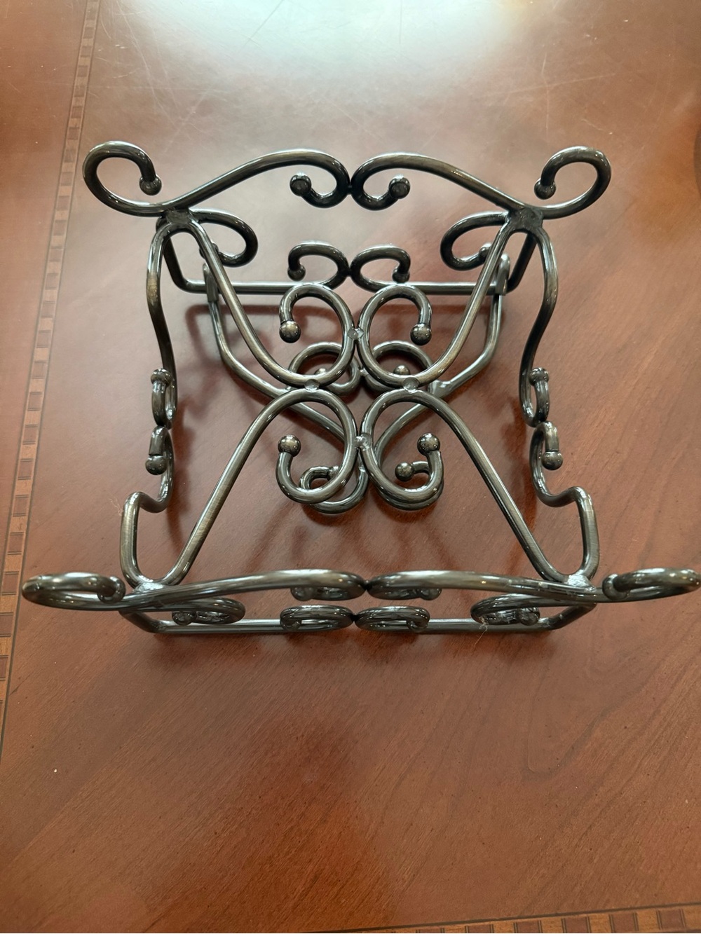 Princess House Fantasia Bronze Scroll Metal Napkin Holder